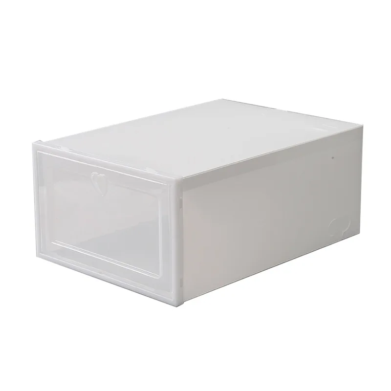 1pcs Plastic  Shoes Case Thickened Transparent Case Plastic Shoe Boxes Stackable Box Shoe Organizer Shoebox