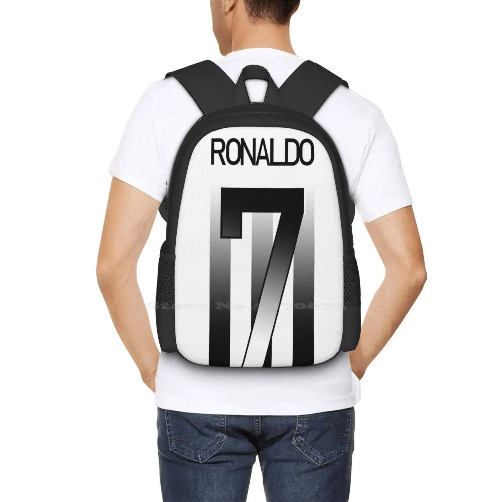 Ronaldo Football Number 7 borse da scuola zaino per Laptop da viaggio 7 7 7 Ronaldo Ronaldo Football Club Fc 7 7 numero 7 calcio