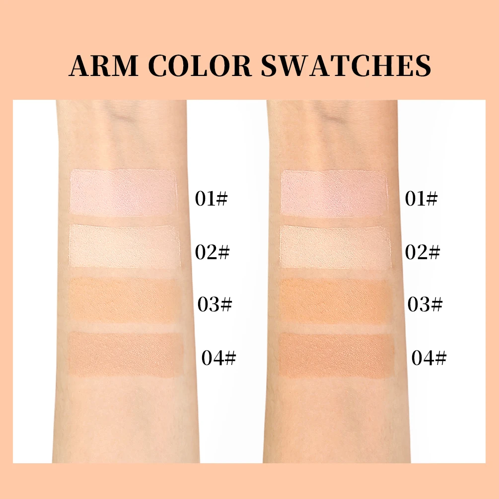 QIBEST プレストパウダー オイルコントロール ロングラスティング フェイスセッティングパウダー コンパクトパウダー フルカバレッジ コンシーラー メイクアップベース ファンデーション