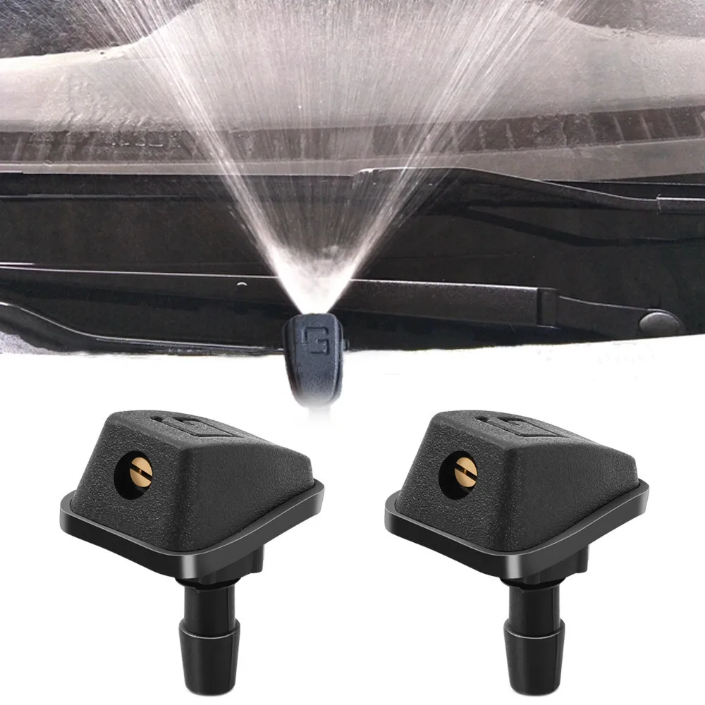 Adjustable Wiper Nozzle Car Front Windshield Windscreen Washer Vehicles Jet Nozzles Universal Water Fan Spout Cover Outlet