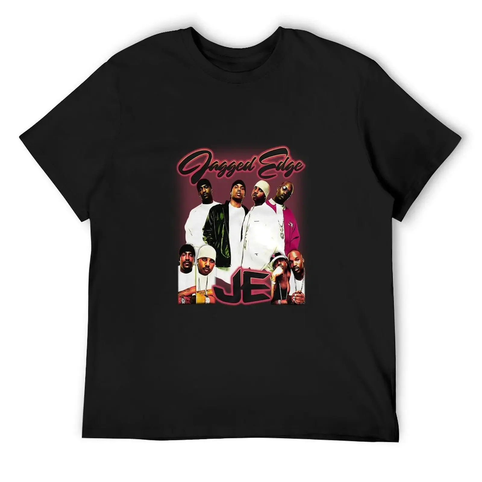 Jagged Edge JE 90s RB Vintage Style T-Shirt oversized t shirt designer shirts boys whites mens t shirts casual stylish