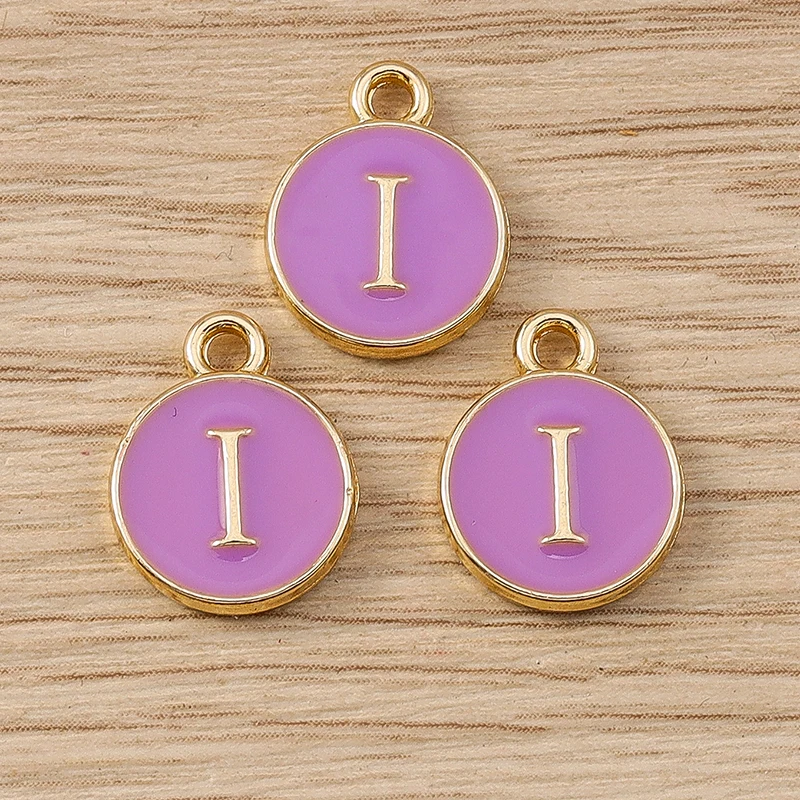 10 Stück 11 x 14 mm niedliche Emaille 26 A-Z Alphabet Buchstaben Charms Anhänger für Schmuckherstellung Ohrringe Halsketten DIY Bastelzubehör – Detail 11
