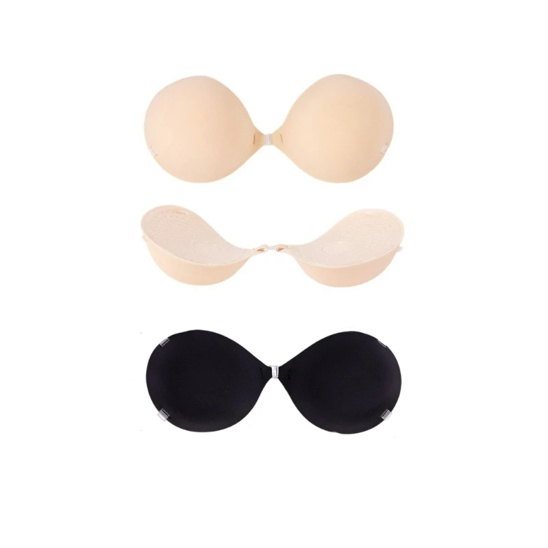 400A 2pcs Women Thickened Nipple Pasties Adhesive Strapless Bras For Backless Dresses