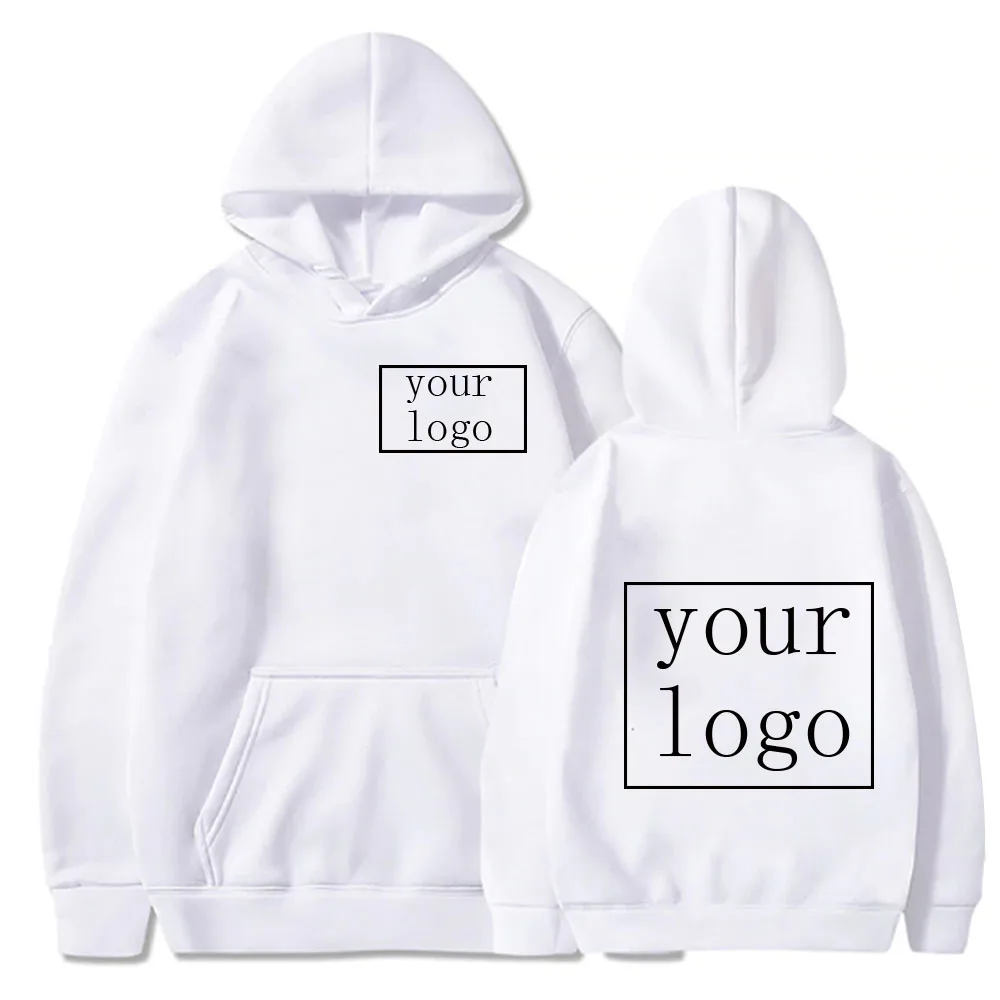 Custom Pattern Your Logo Print Hoodies Men Woman Oversized Hoodie Hooded Sweatshirts Harajuku Pullovers Unisex Tracksuit Clothes