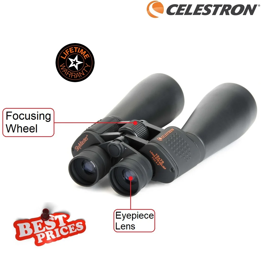 Celestron SkyMaster 15x70 Astronomy Binocular Bak-4 Optics Large Aperture BIno For Long Range Viewing# 71009