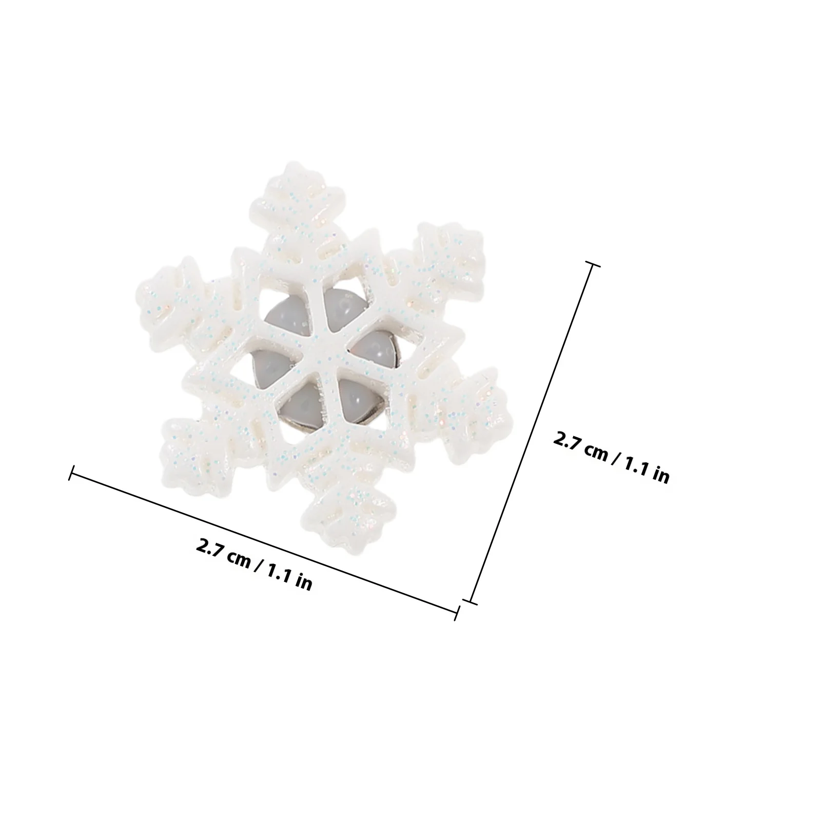 30Pcs Snowflake Thumbtacks Decorative Resin Push Pins Multi-Purpose Map Poster Drawing Pins Ideal for Office School Home