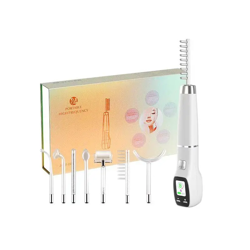 

7 in 1 Alta Frecuencia Portable Facial High Frequency Skin Therapy Wand Smart LCD Screen Darsonval Machine