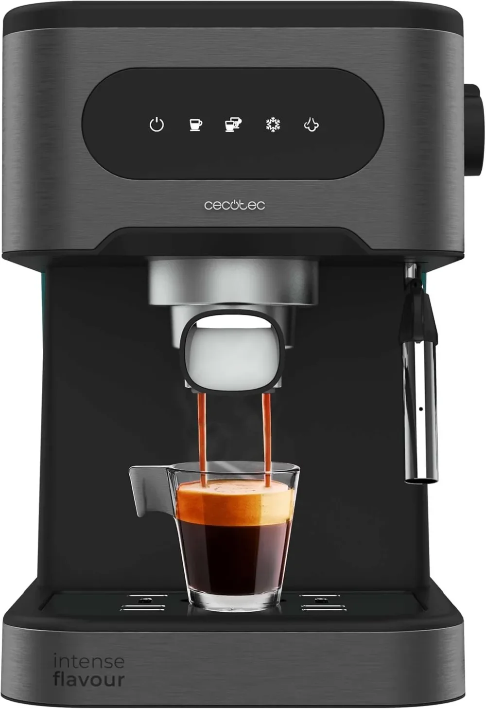 Cecotec Cafetera express Power Espresso 20 ColdBrew. Cafetera express para espresso y capuchino, café en frío, 20 Bares de pres