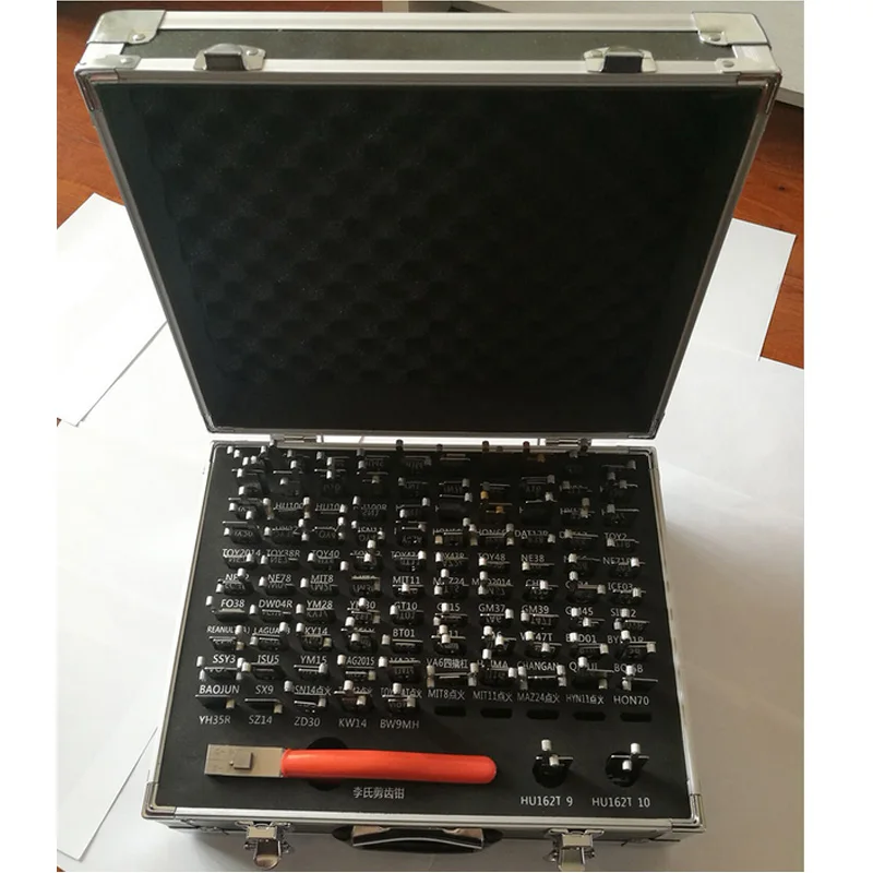 

Hot Sale Locksmith Supplies for 100 Pieces Lishi 2 in 1 Lock Pick Set With Key Cutter Lishi Lock Pick