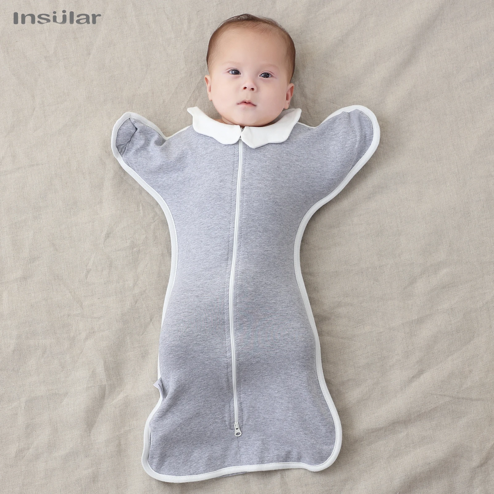 Born Baby Sleeping Bags Raised Hand Anti-shock Cotton Sleepsacks Baby Swaddling Blanket New Born Baby Items Sleeping Bag