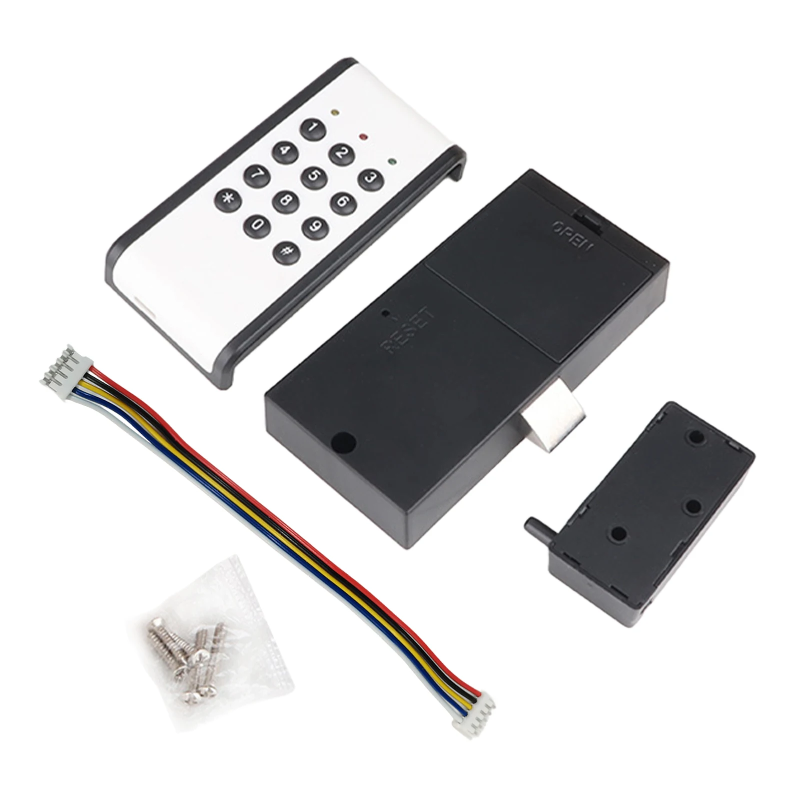 قفل خزانة ذكي بكلمة مرور بدون مفتاح قفل إلكتروني للخزانة لدرج الصدر الخشبي إنذار الجهد المنخفض من النوع C