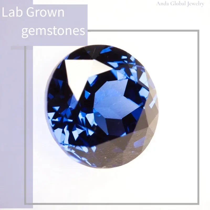 

S-Lab Grown Sapphire Royal Blue Color Round Cut AAA+Clarity for Jewelry Setting&Custom Design Selectable AGL Certificate
