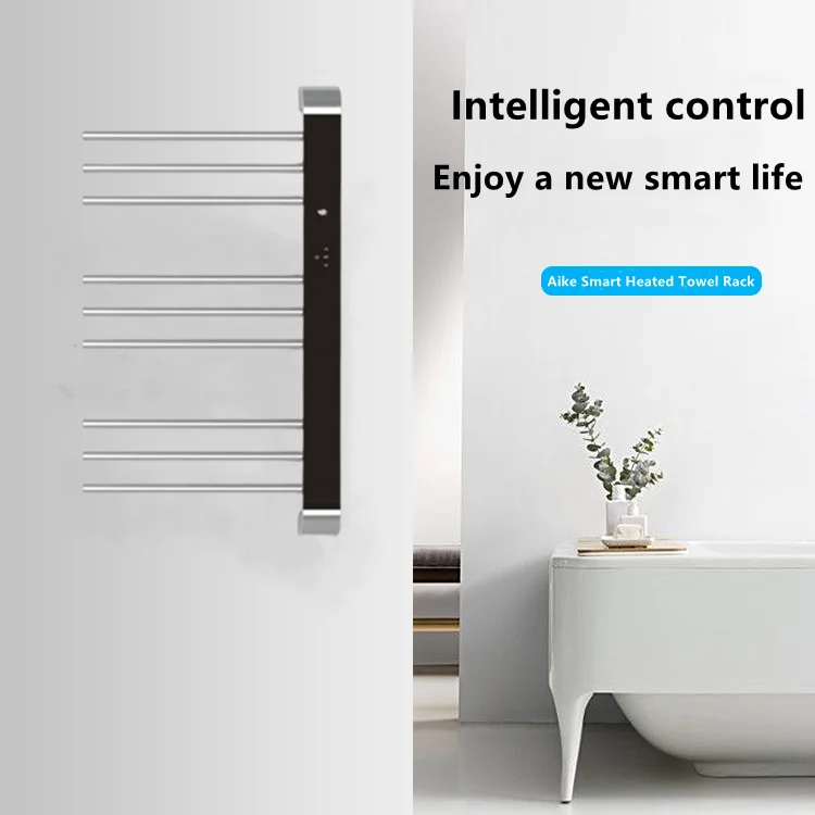 Modern bathroom stainless steel heating towel rack  drying   heater   wall mounted