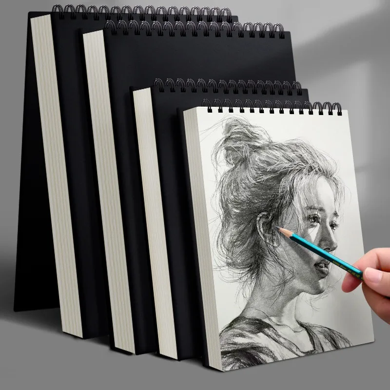 16K/8K/A4 Thickened Sketchbook Student Art Painting Drawing Paper Sheets Marker NoteBook Water Color School Stationery 60 Sheets