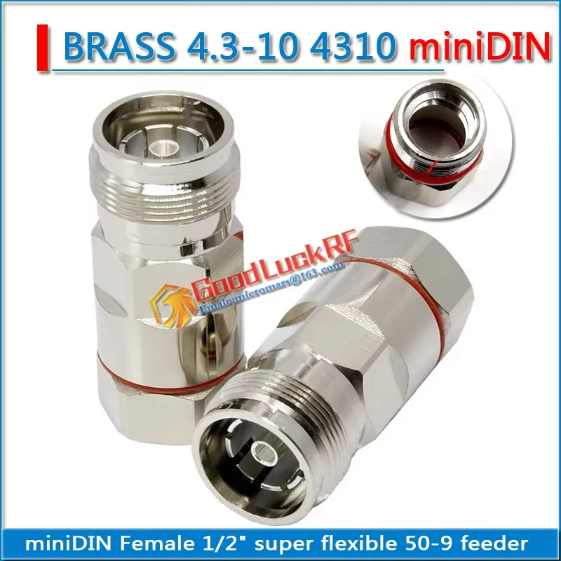 mini Din miniDIN 4310 4.3-10 Male Clamp Solder 1/2