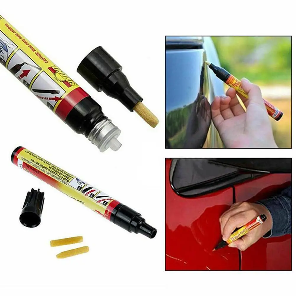 Car Clear Coat Applicator Painting Pen Fix It Pro Portable Repair Car Easily Spare Scratch 2 Non-toxic Scratch Nib Repair P E3y5