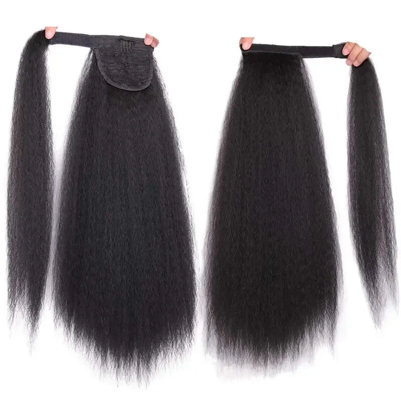 Synthetic Wrap Around Long Ponytail Extension for Women