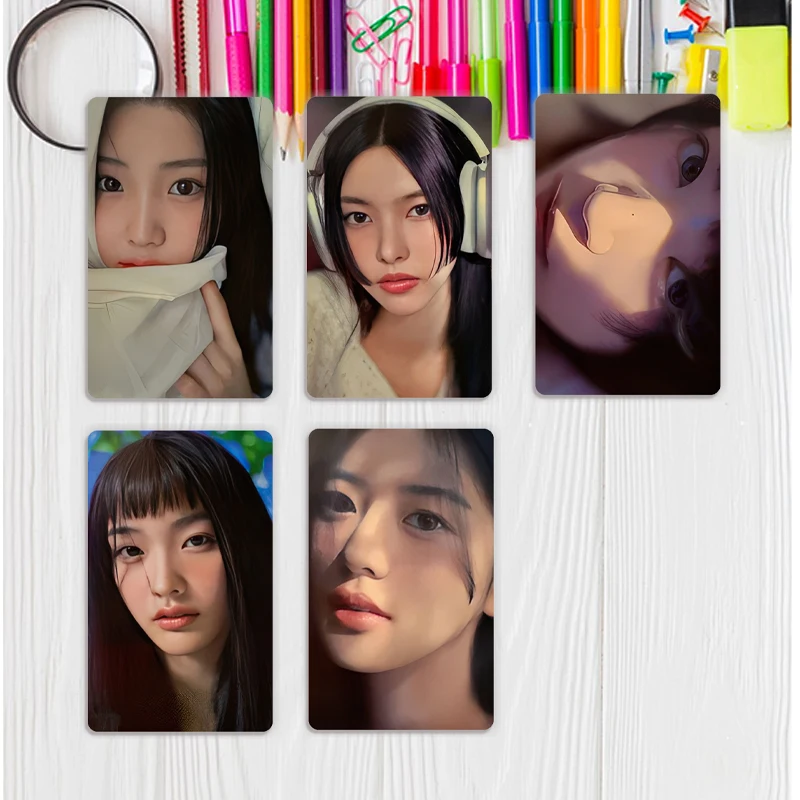 5 قطعة/الوحدة K-POP ILLIT ألبوم جديد سوبر ريال مي بطاقة بريدية صور بطاقة المغناطيسي تحصيل بطاقة لومو بطاقة وونهي موكا إيروها يونا