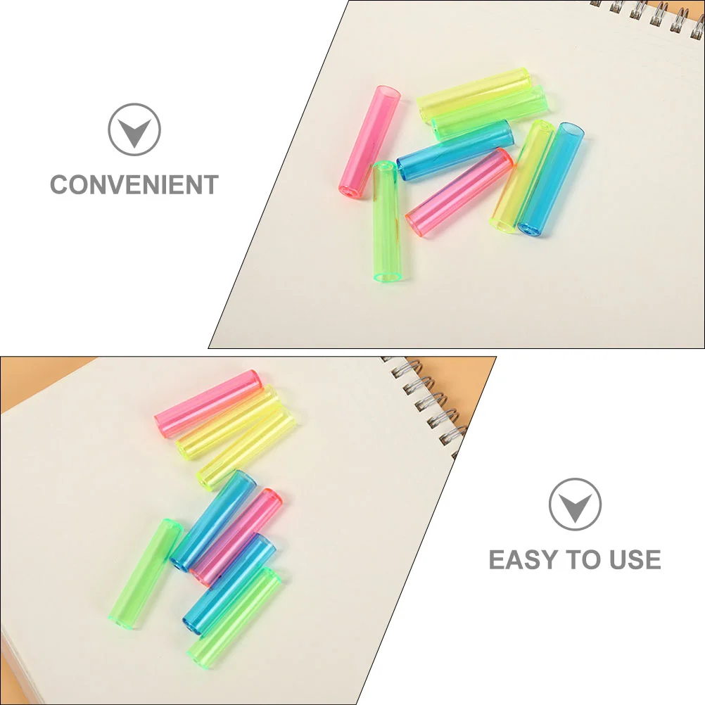 50 Pcs Pencil Case Odorless Caps Cover Cute for Student Plastic Tip Protector Portable
