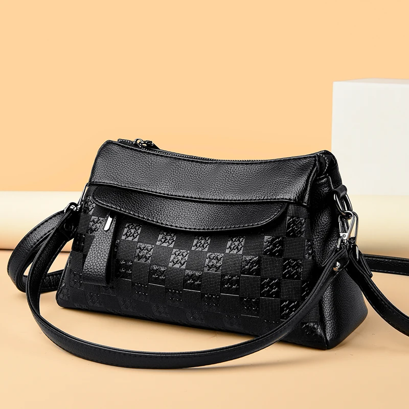 

Elegant High quality PU Leather Handbag Women Satchel Crossbody Shoulder Bag Vintage Purse Tote Casual Lady Office Shoulder bag