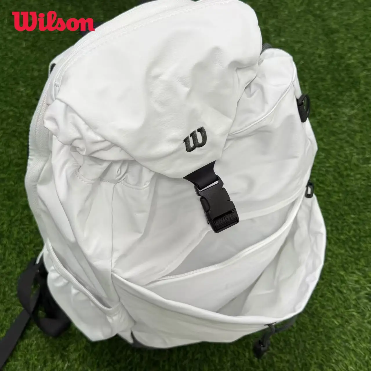حقيبة ظهر WILSON 2025 الجديدة DUO FLAP بطبقة مزدوجة قابلة للطي متعددة الوظائف للتنس حقيبة ظهر رياضية للجنسين #2