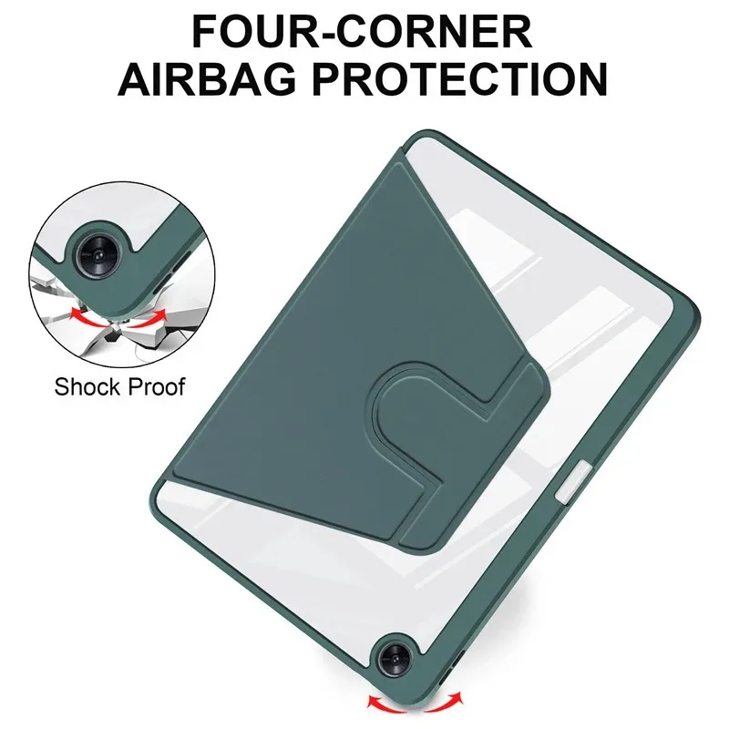 For OPPO Pad Air 5 12.1inch 2025 Case with Pen Holder 360 Ro