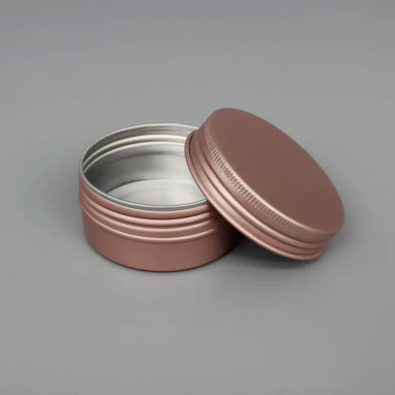 5g to 60g Aluminum Cream Jar Box Metal Tin Cans Cosmetics DIY Refillable Jar Tea Aluminum Pot