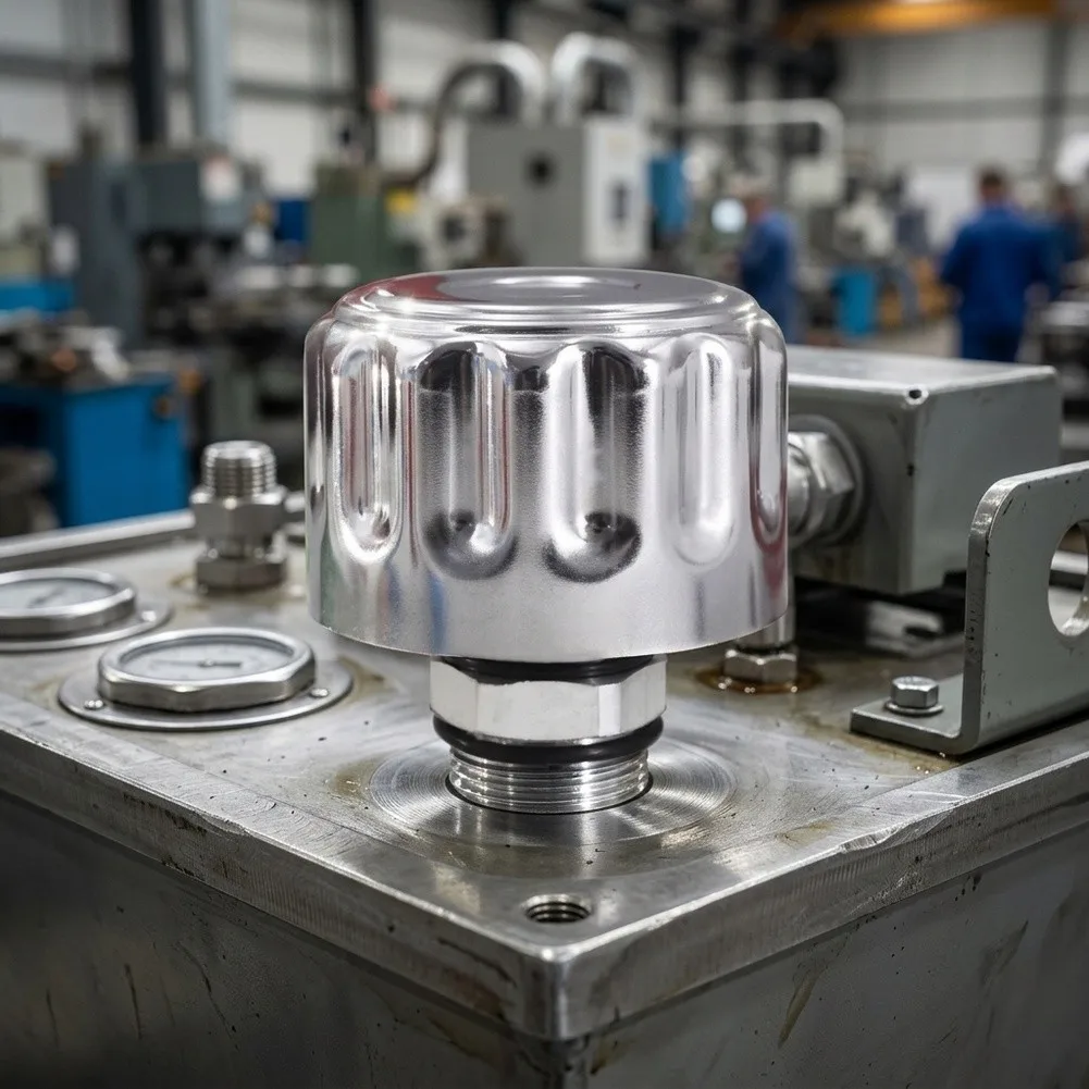 1in NPT For Breather Cap with 40 Micrometer Filter for Hydraulic Oil for protection in Gearboxes and Coolant Tanks