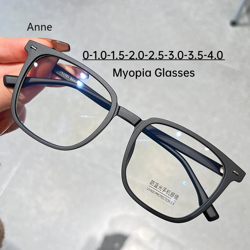 

Anti Blue Light Clear Myopia Glasses Women's Anti Radiation Filter Glasses for Women/Men очки мужские Prescription Eyeglasses