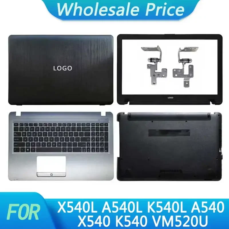 New For ASUS X540L A540L K540L A540 X540 K540 VM520U Laptop LCD Back Cover Front Bezel Upper Palmrest Bottom Case Keyboard Hinge