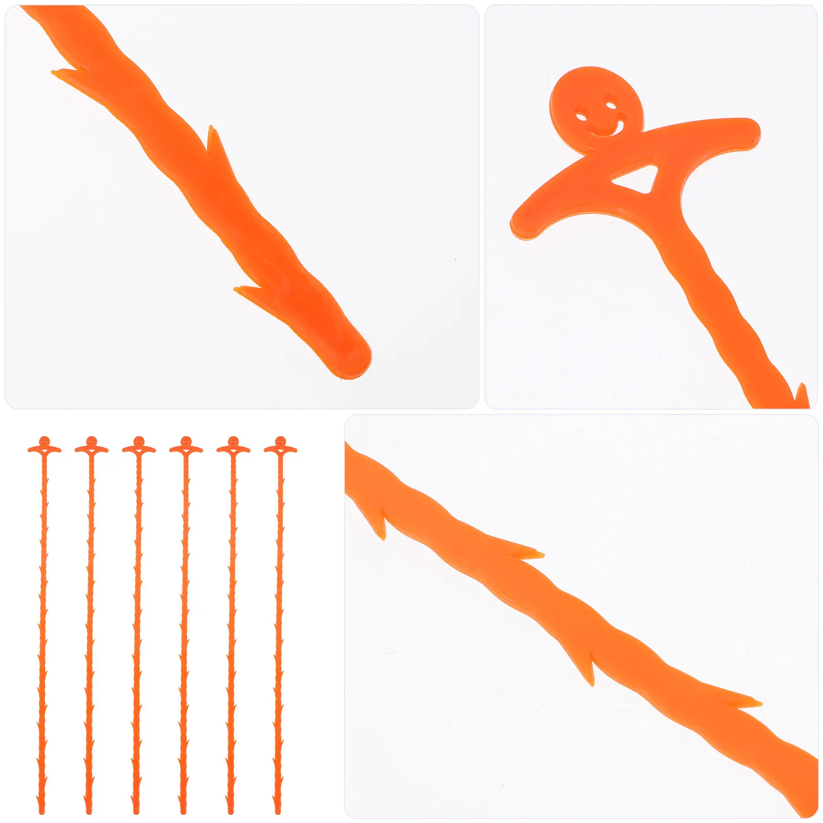 

6pcs Drain Clog Remover Flexible Grabber Tool For Sink Bathroom Shower Cleaning Hose Pickup Reach Assist Drain Hook Plastic