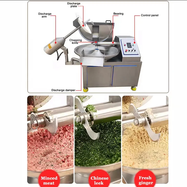 ZB80 Vleesschaal Cutter Efficiënte Worst Vleeshakselaar