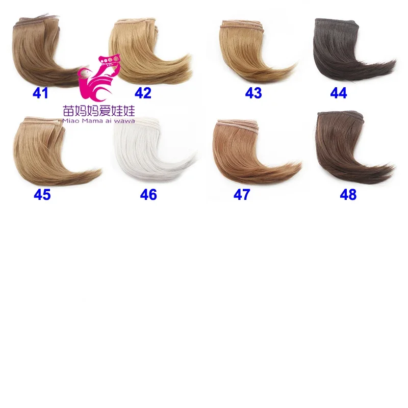 Factory Offer 10cm and 15CM Doll  Hair High-temperature Synthetic Doll Wigs Diy Doll Hair