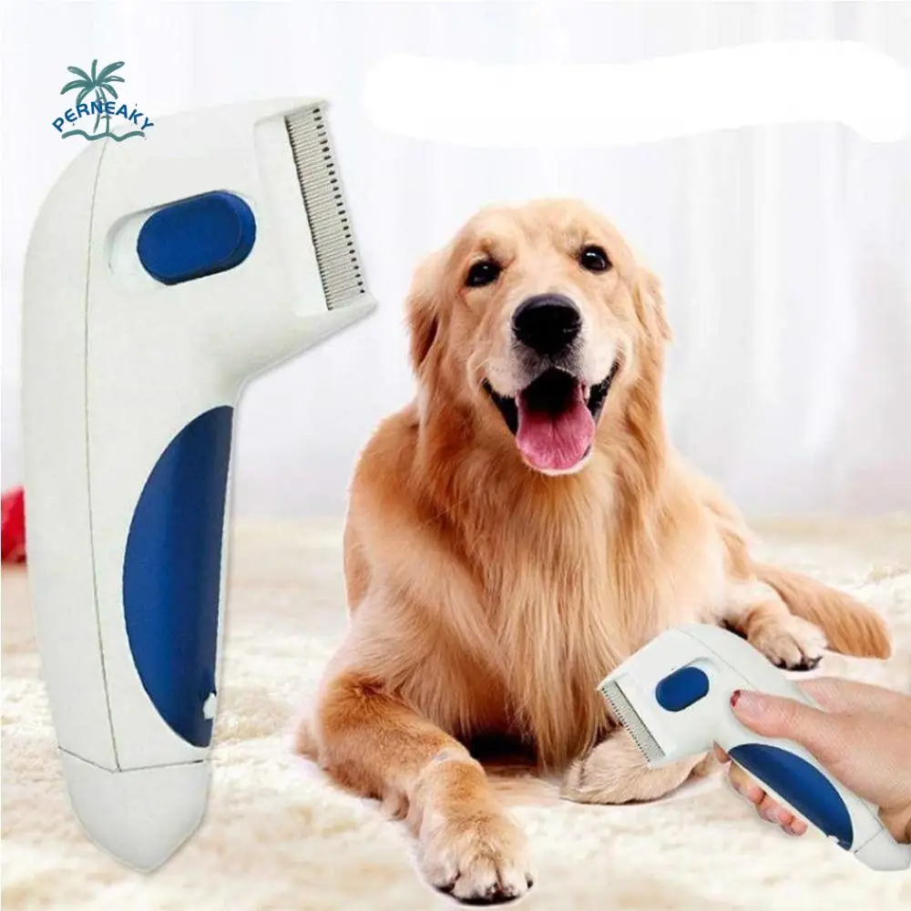 

Fine Clearance Electric Flea Combs Professional Effective Tick Remover Labor-saving Ergonomic Lice Remover for Cleaning Grooming