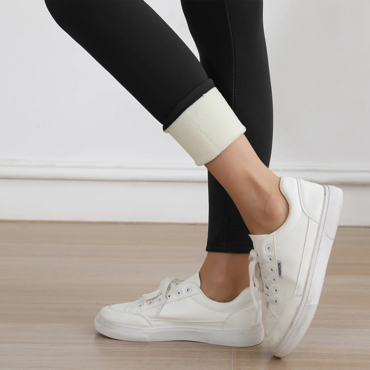 جيوب سميكة الشتاء الدافئة طماق النساء عالية الخصر Mallas عادية المخملية الدافئة طماق منع الباردة سوبر بناطيل تدفئة #3