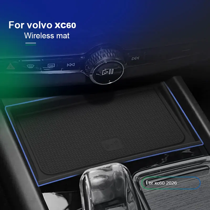 

Для Volvo 2026 XC60 силиконовая накладка с центральным управлением, автомобильная внутренняя противоскользящая и пылезащитная накладка, автомобильная накладка
