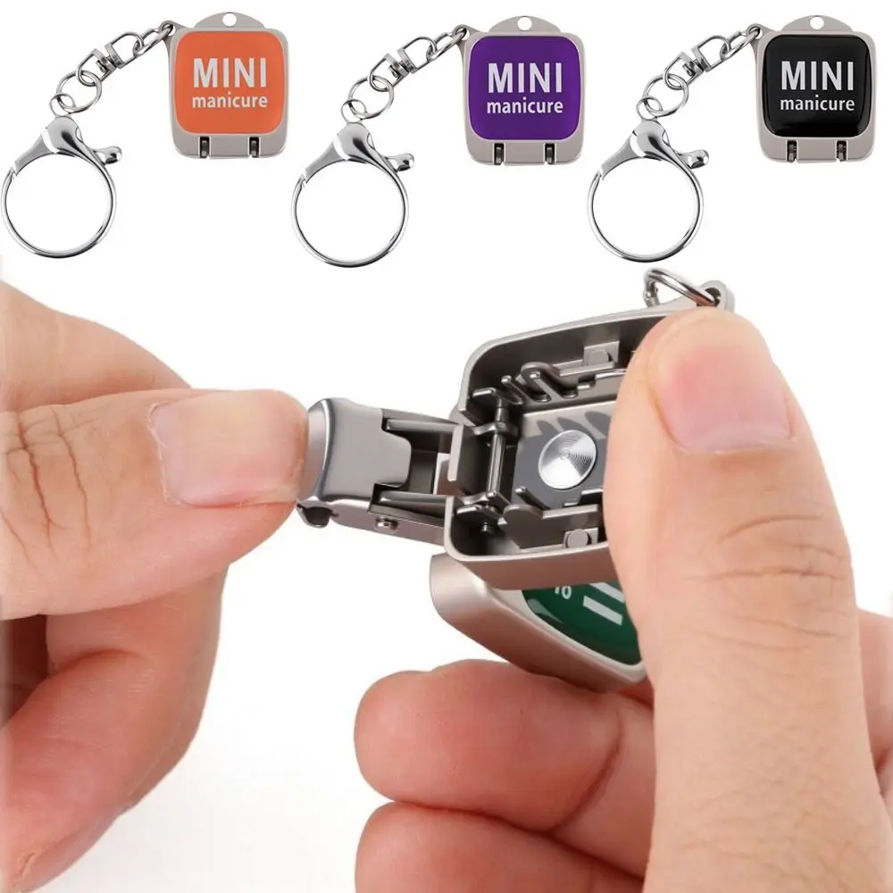 New Stainless Steel Nail Clippers Folding Mini Rust-resistant Fingernail Cutter Portable Toenail Cutter Travel