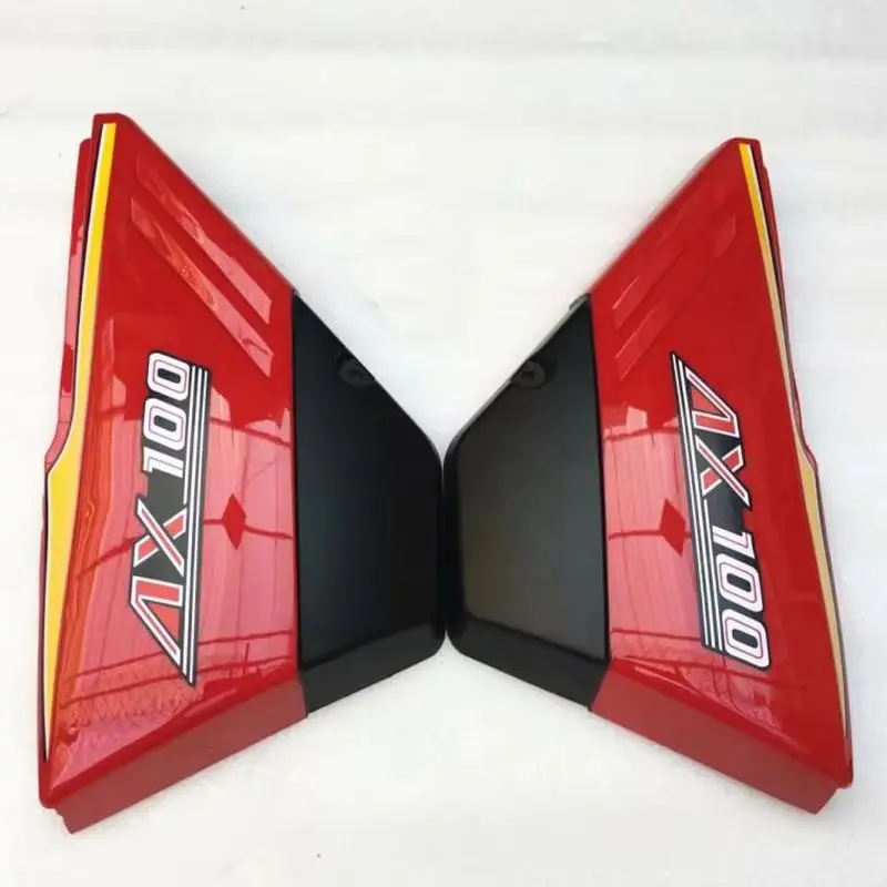 

Motorcycle Plastic Side Cover for Suzuki Haojue Qingqj Jingcheng Qjmotor AX100 JC100-A HJ100-A Red/Blue Battery Tool Panels