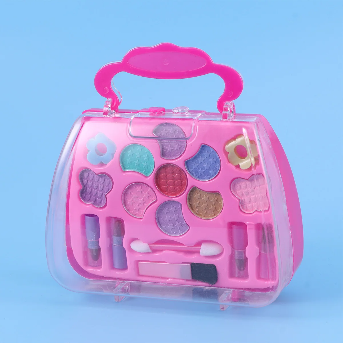 Kinder Make-up Set Kinder Mädchen Make-up Fall Waschbar Pretend Play Reise Kit Kunststoff Schönheit Salon Eitelkeit Box Für Kinder