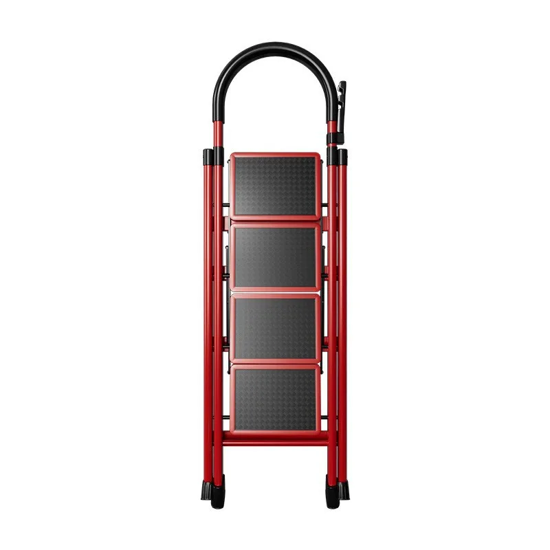 Herringbone ladder Household ladder Folding telescopic multifunctional indoor stairs Thickened climbing ladder Escalator image 5