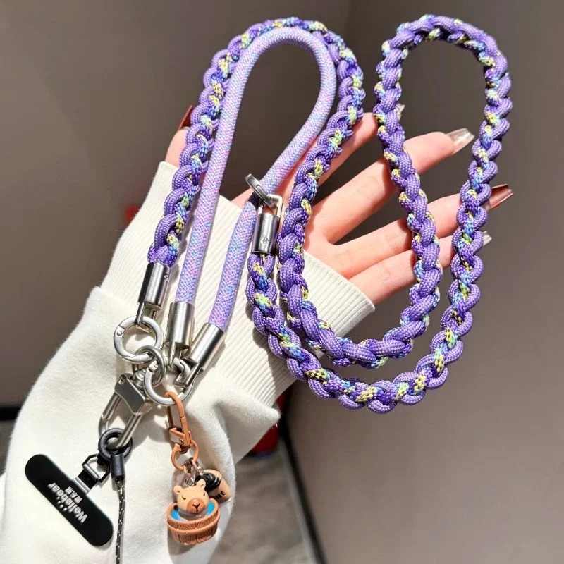 حبل هاتف Kpibara Titanium باللون الأصلي، نمط كروس عالي الجودة، حزام متعدد الوظائف مضاد للفقدان