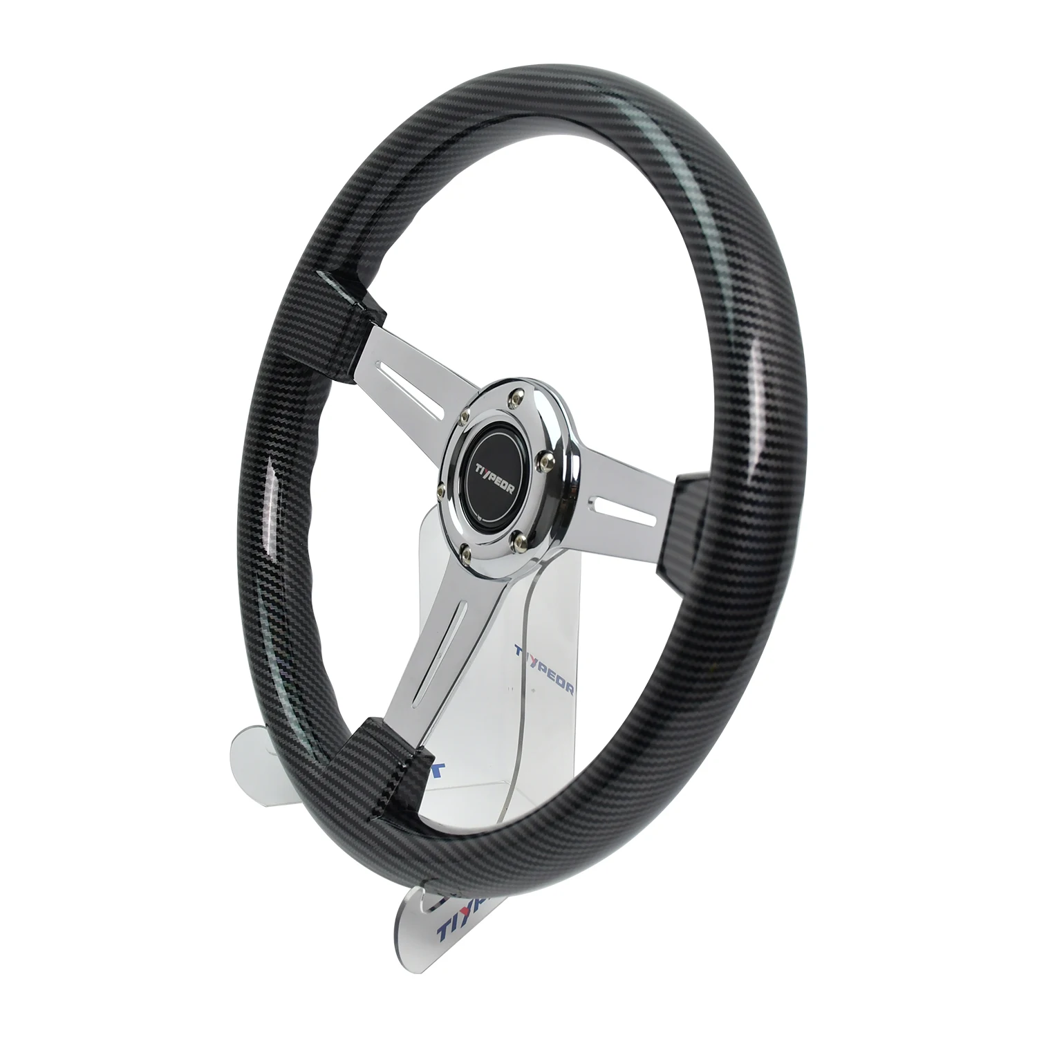 

13inch Car Steering Wheel Carbon Fiber Printing Abs Racing Modified Universal Accessory 340mm Sports Steering Wheel