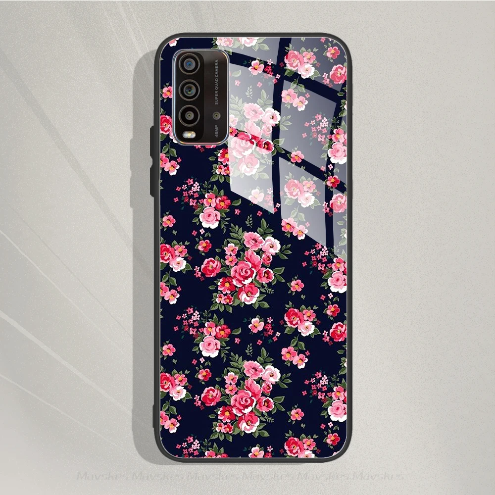 For Xiaomi Redmi 9T 9A 9 9C Fundas Tempered Glass Phone Case For Redmi 9 A C T Note 8 8T 9 10 10X Pro 10s 4G 5G Case Cover Coque