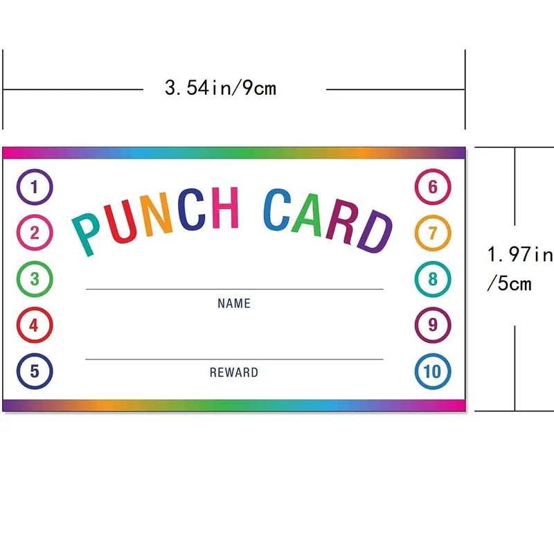 بطاقات لكمة للفصل الدراسي، 50 قطعة/الحزمة بطاقة مكافأة السلوك الحافز للطلاب، جوائز المعلم