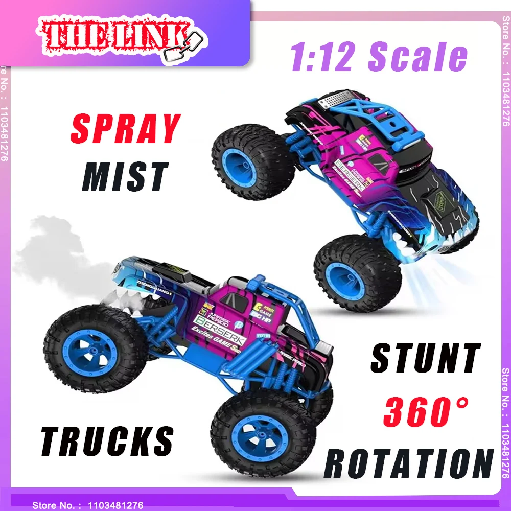 RC Toy 1/12 High-Speed Drift Monster Stunt Trucks 4WD Hobby Electric All Terrain Off-Road Vehicles RC Racing Kids Gifts THE LINK