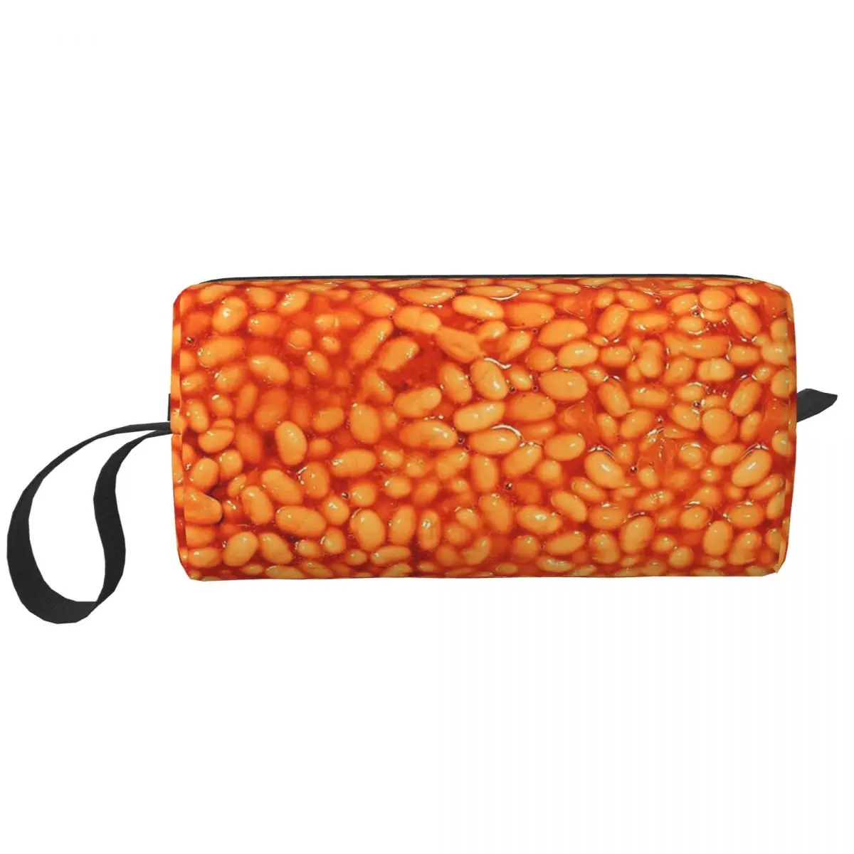 Beans In Things Pattern Makeup Bag Cosmetic Organizer Storage Dopp Kit Toiletry Cosmetic Bag for Women Beauty Travel Pencil Case