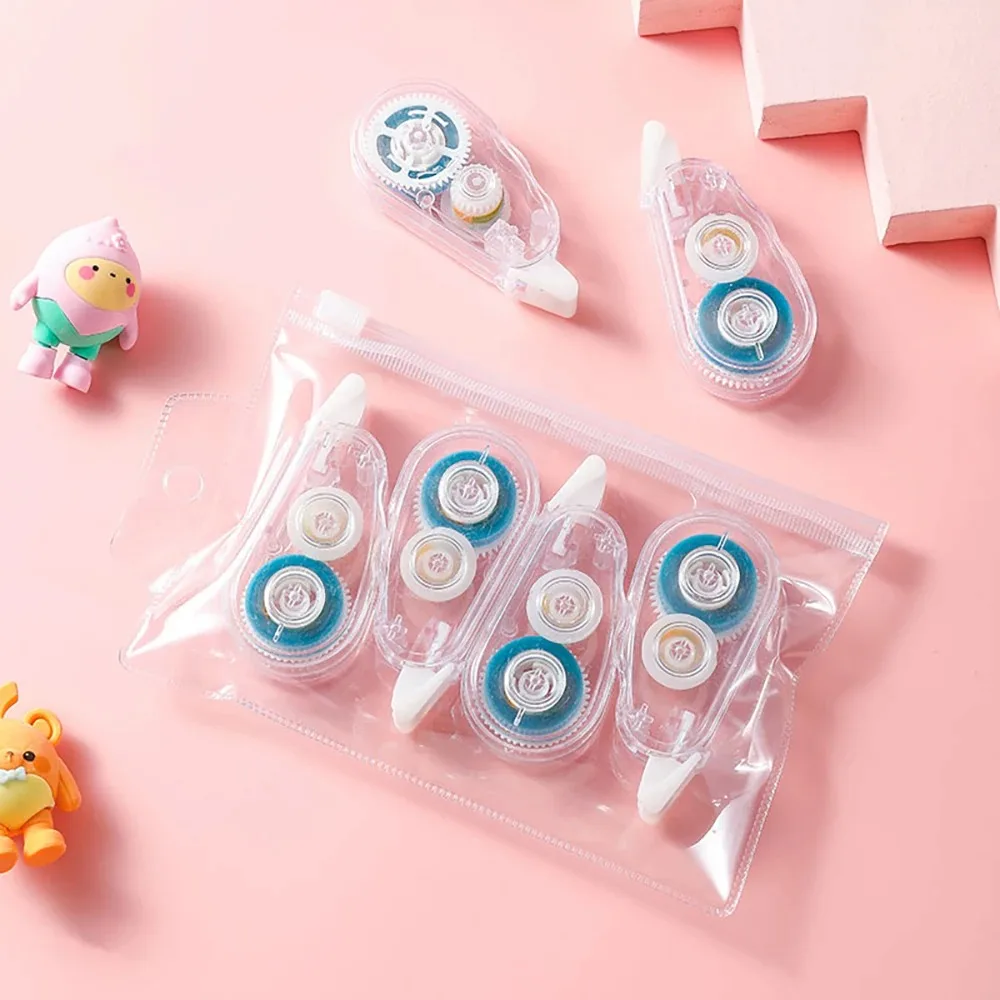 4pcs/Set Double-Sided Adhesive Dots Glue Tape Acid-Free Archival-Safe Permanent Tape Roller Runner for Crafting And Scrapbooking