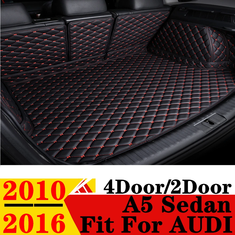 Car Trunk Mat For AUDI A5 Sedan 2016 2015 2014 2013 2012 2011 2010 Rear Cargo Cover Carpet Liner Tail Parts Boot Luggage Pad