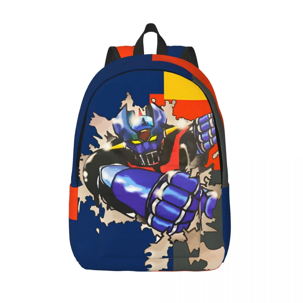 College Bag Fit Multi Compartment Mazinger Z For Women Kid Birthday Gift Lightweight Schoolbag Picnic