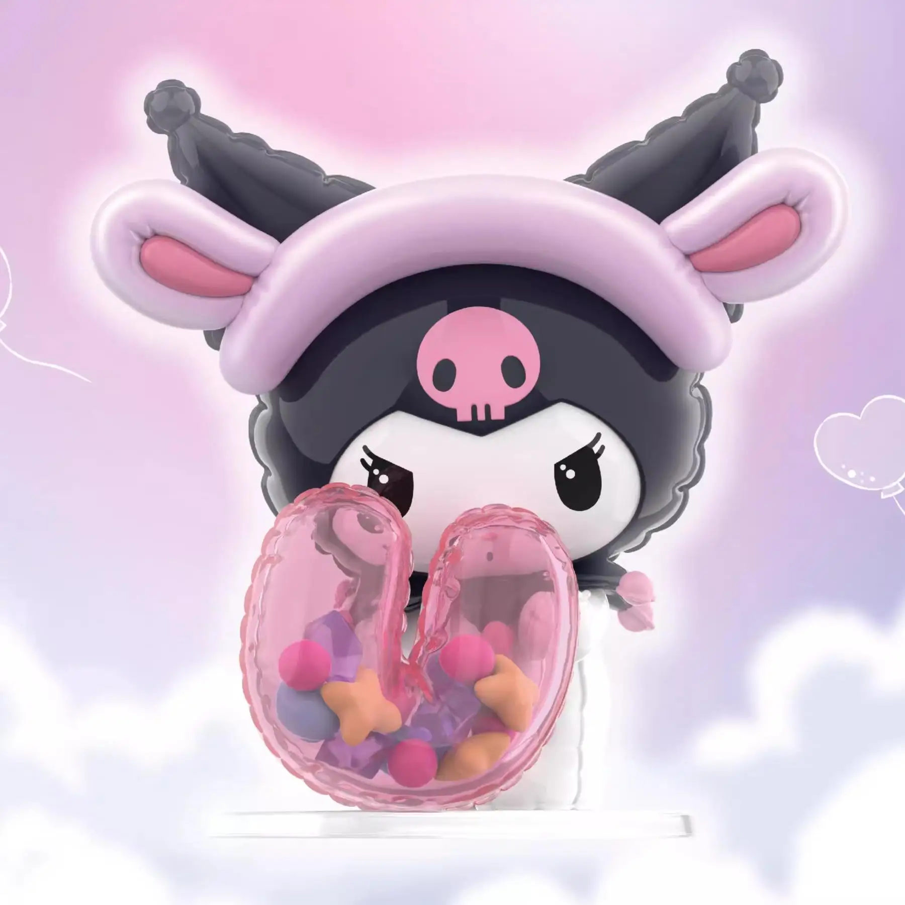 حقيقية سانريو كورومي بالون ماستر سلسلة أنيمي الشكل صندوق أعمى اللعب جميل سطح المكتب الديكور كورومي تمثال عيد الميلاد اللعب هدية #2